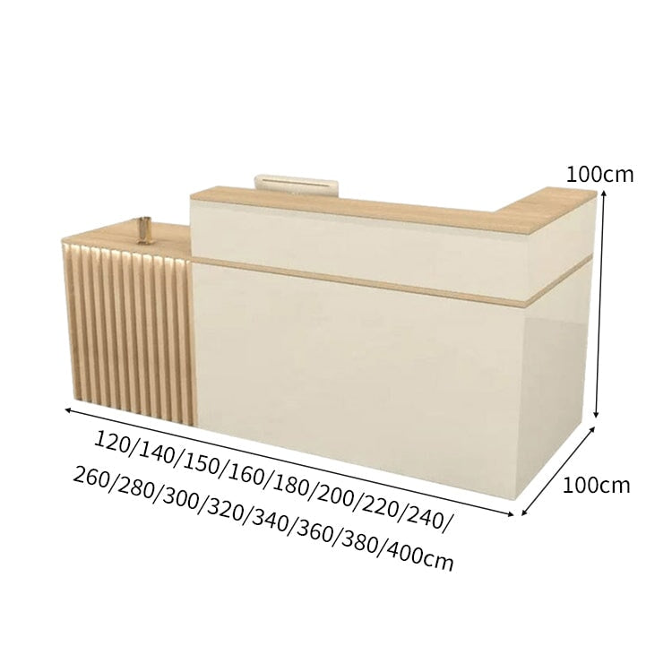 錠付き引き出し 扉付き収納 大容量 上部天板 バイカラー スリット入り レジ台 受付台 カウンター 受付カウンター 上質 おしゃれ 実用的 カスタマイズ可能 JDT-C049 chickagu