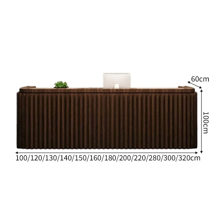 オープン収納 引き出し付き R加工 扉付きキャビネット 受付カウンター オフィス受付 エントランス受付 レジカウンター ブラック カスタマイズ可能 JDT-C021 CHICKAGU