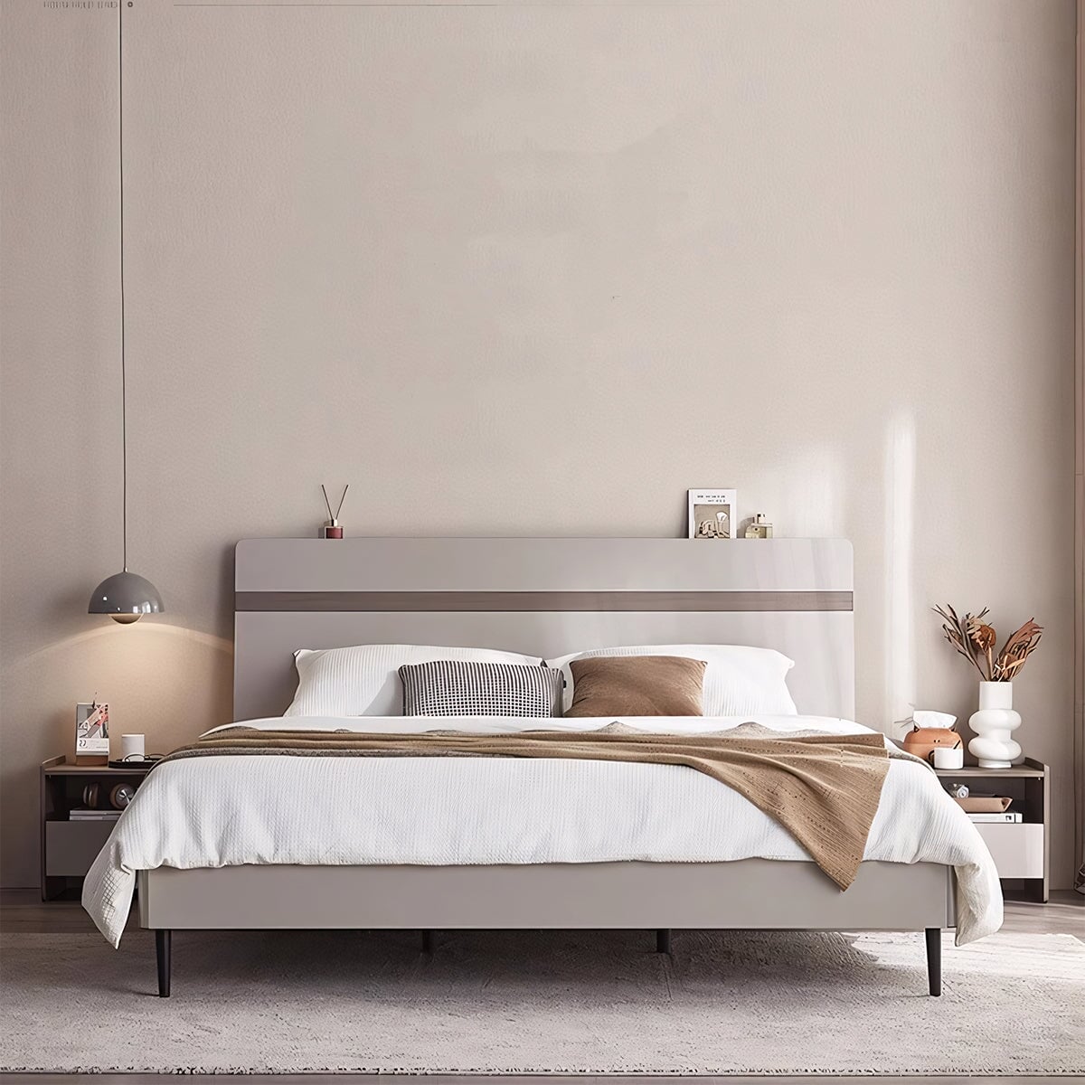 ベッド キングサイズ すのこ 跳ね上げ 隠れ収納 シンプル おしゃれ BED-C041 chickagu