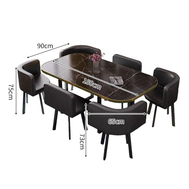 R仕上げ アイアン脚 PUレザー エコ板材 打ち合わせ 商談 応接セット リビングチェア 応接チェア 椅子 オフィスセット おしゃれ カスタマイズ可能 JDZH-A409 chickagu