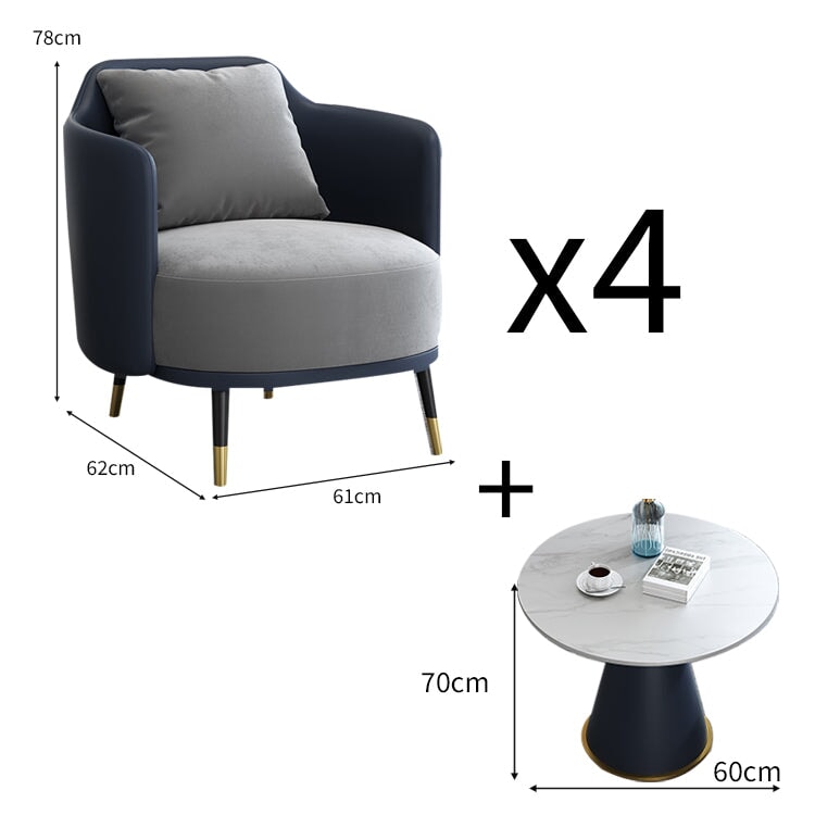 シングルソファ ソファ 応接ソファー センターテーブル 応接セット フリース生地 セラミック天板 おしゃれ モダン JDZH-C029 chickagu