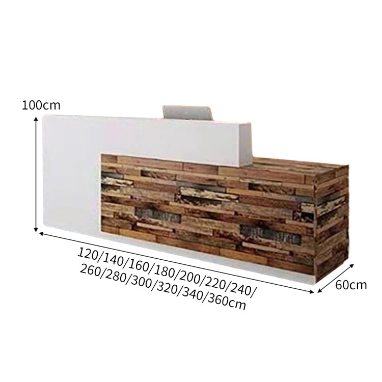 大容量収納 店舗用 受付カウンター カウンタテーブル 受付台 オフィス受付 エントランス受付 ホワイト カスタマイズ可能 JDT-C024 CHICKAGU