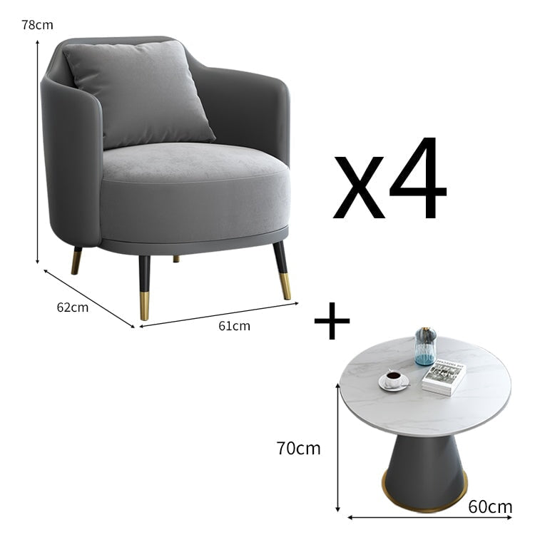 シングルソファ ソファ 応接ソファー センターテーブル 応接セット フリース生地 セラミック天板 おしゃれ モダン JDZH-C029 chickagu