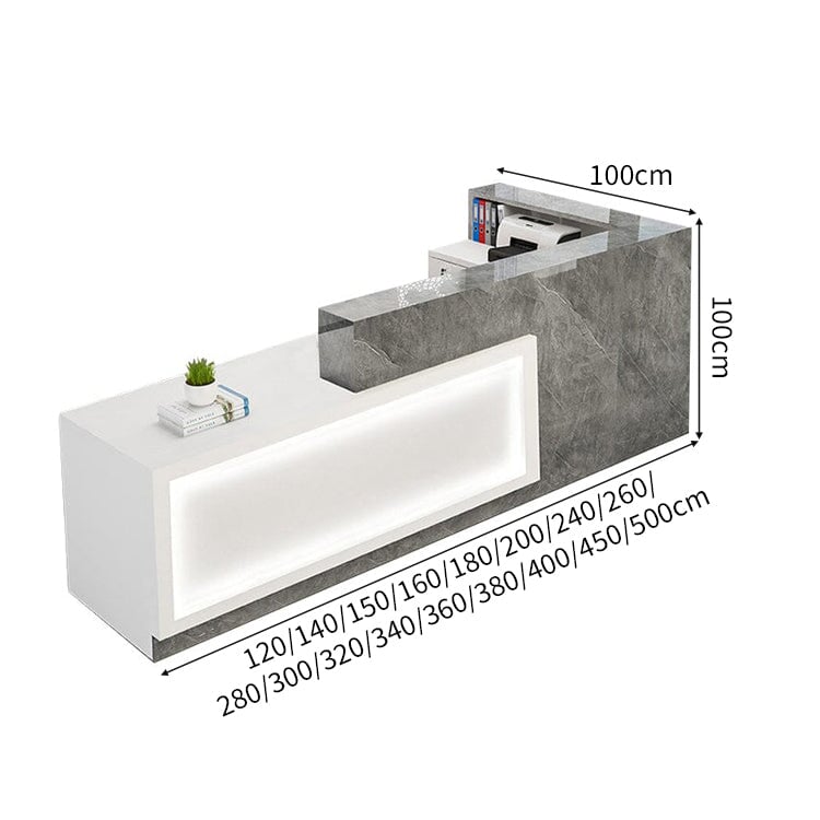 引き出し キーボードトレイ バイカラー 上部天板 鏡面仕上げ 受付カウンター 受付台 レジ台 マーブル柄 多色 おしゃれ 上質 カスタマイズ可能 JDT-C048 CHICKAGU