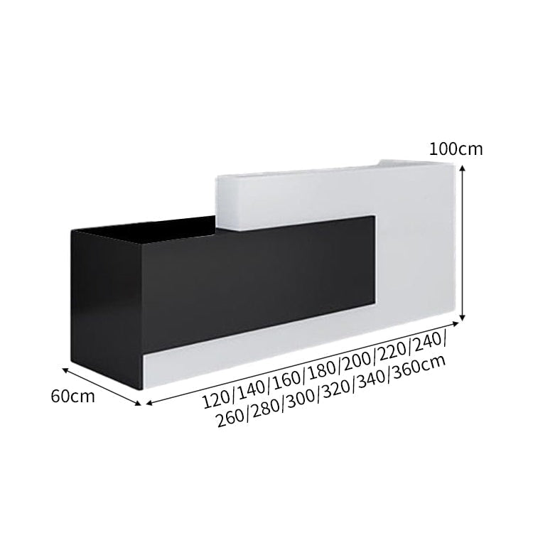 大容量収納 店舗用 受付カウンター カウンタテーブル 受付台 オフィス受付 エントランス受付 ホワイト カスタマイズ可能 JDT-C024 CHICKAGU