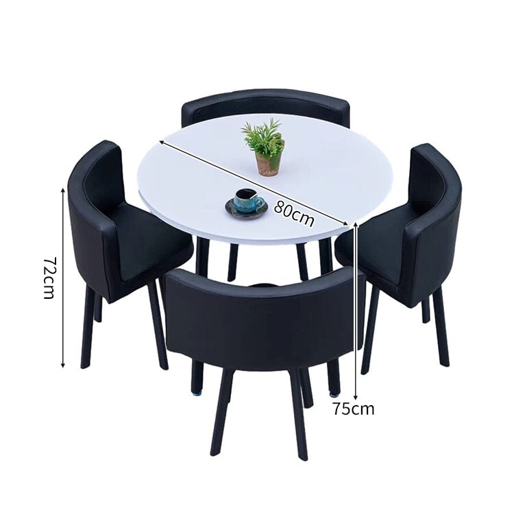 スチールフレーム 高耐荷重 安定性 R仕上げ コットンリネン 通気性 テーブル チェア セット 応接用 シンプル 簡素 カスタマイズ可能 JDZH-A408 chickagu