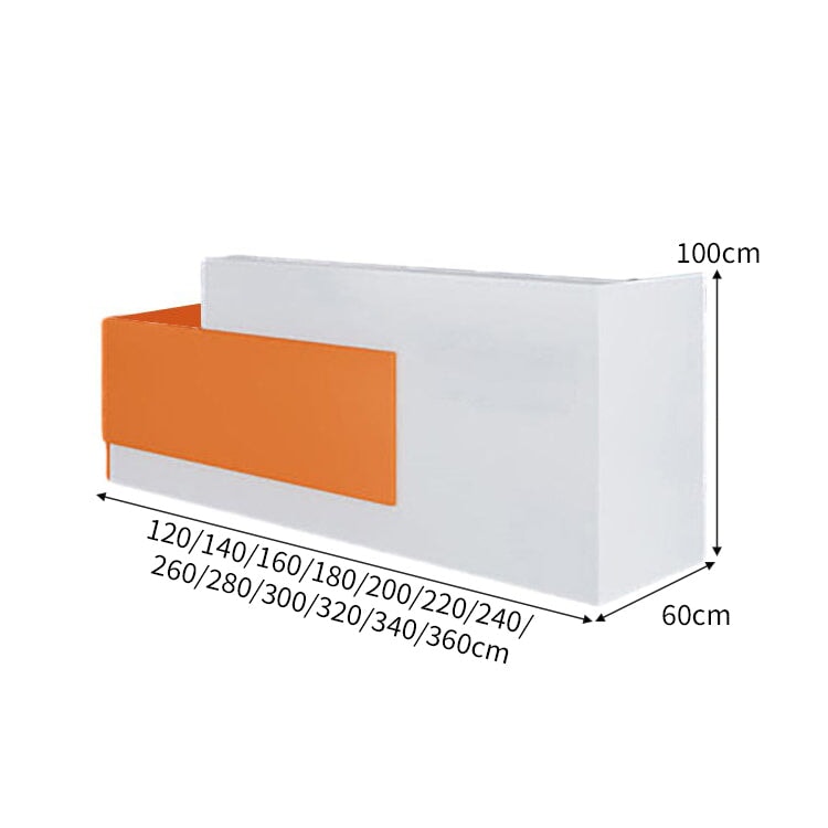 大容量収納 店舗用 受付カウンター カウンタテーブル 受付台 オフィス受付 エントランス受付 ホワイト カスタマイズ可能 JDT-C024 CHICKAGU