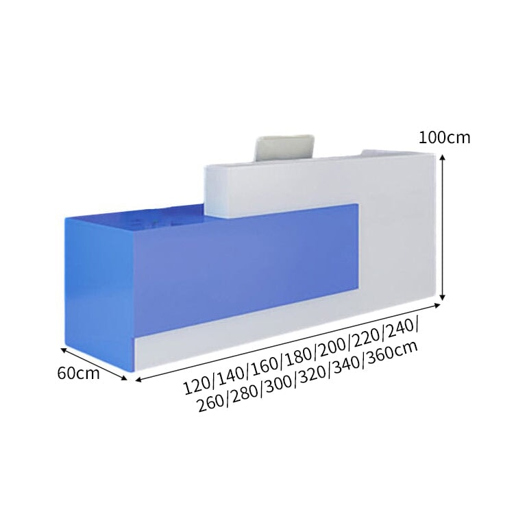 大容量収納 店舗用 受付カウンター カウンタテーブル 受付台 オフィス受付 エントランス受付 ホワイト カスタマイズ可能 JDT-C024 CHICKAGU