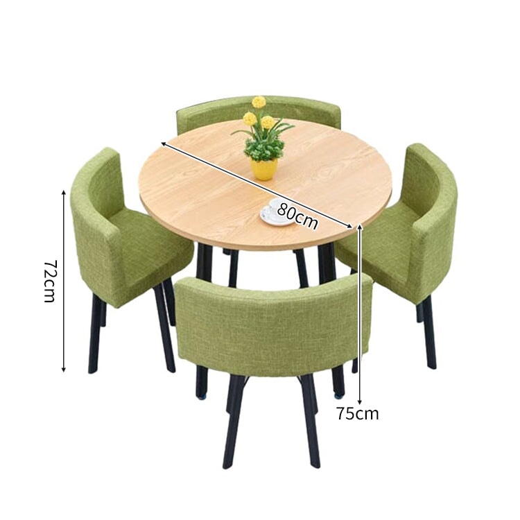 スチールフレーム 高耐荷重 安定性 R仕上げ コットンリネン 通気性 テーブル チェア セット 応接用 シンプル 簡素 カスタマイズ可能 JDZH-A408 chickagu