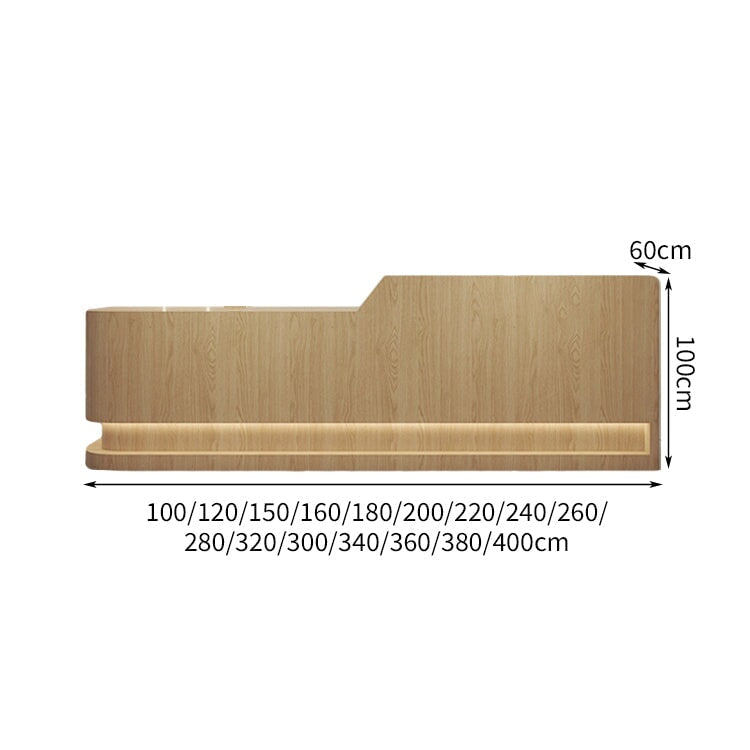 応接用 LEDライト ハイカウンター エコ板材 扉付き収納 受付カウンター 受付 カウンター 受付台 引き出し 大容量 シック ホワイト カスタマイズ可能 JDT-C004 chickagu