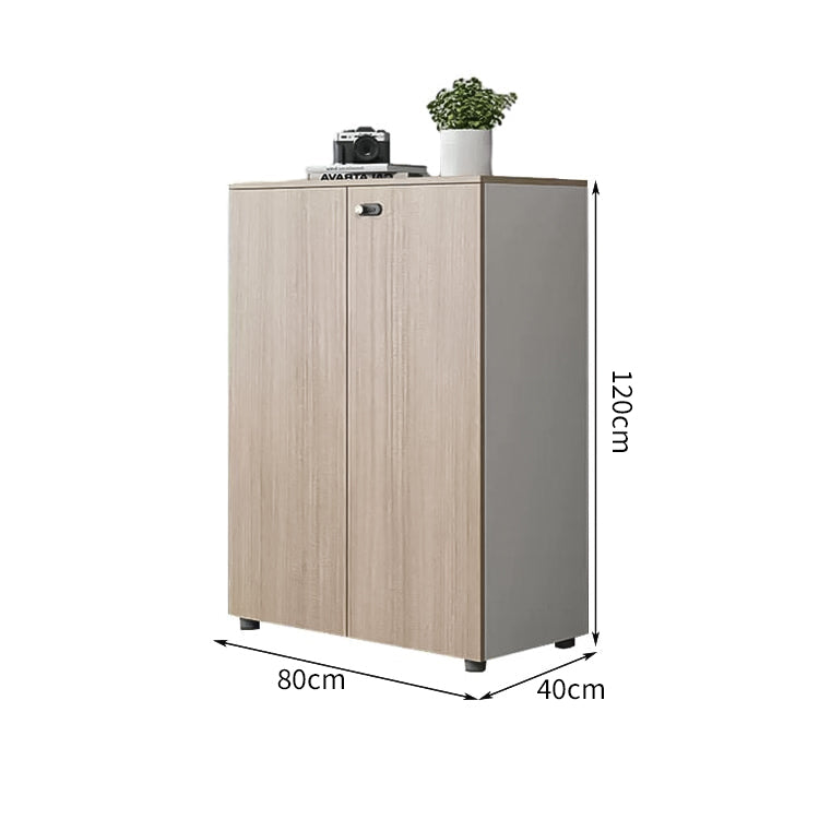 オープン収納 扉付き収納 エコ板材 三桁ダイヤル錠 アジャスター 収納棚 キャビネット 収納キャビネット 木目調 実用 カスタマイズ可能 CWG-C071