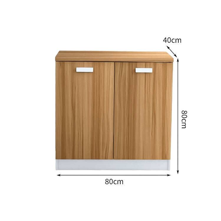 大容量 扉付き ホコリ防止 バイカラーデザイン 木目調 厚い棚板 キャビネット 収納キャビネット 落ち着き 洗練 シンプル カスタマイズ可能 CWG-C063