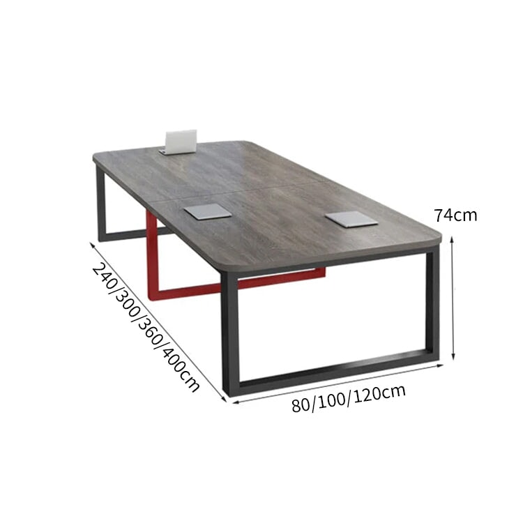 会議テーブル 会議用 ミーティング テーブル 会議室 エコ板材 厚い天板 ゆとり 配線ボックス 炭素鋼フレーム ロック アジャスター 簡素 落ち着き シンプル chickagu