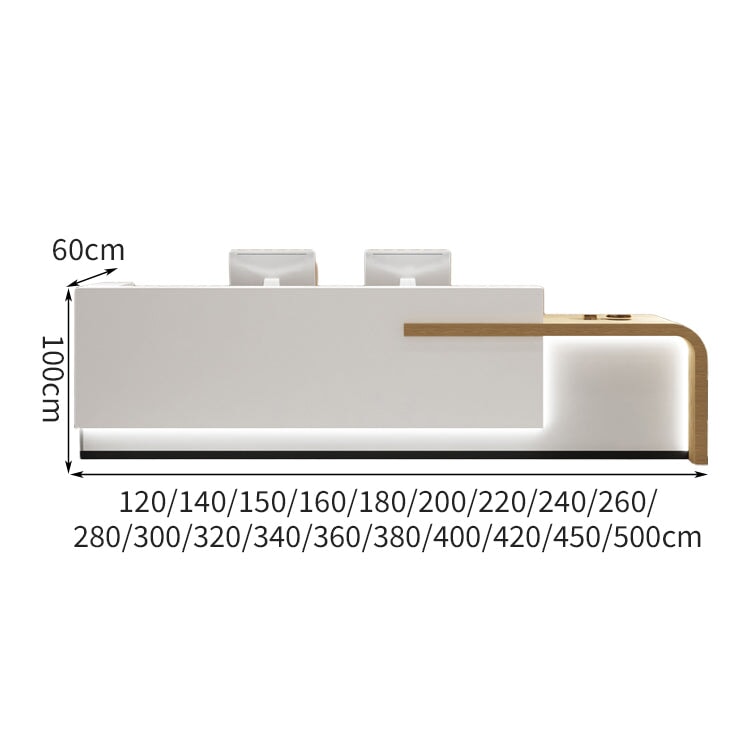 受付 カウンター 受付台 受付カウンター エントランス 多重加工 耐久性 logo LED ハイカウンター 収納 大容量 引き出し 機能的 モダン カスタマイズ可能 CHICKAGU