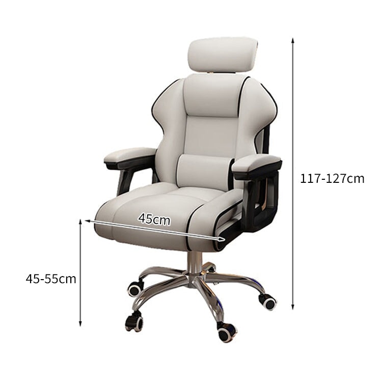 昇降回転式 リクライニング 135° ヘッドレスト ランバーサポート オフィスチェア チェア 五本脚ベース 金属製 キャスター付き 人間工学 快適 上質 BGY-C008 chickagu