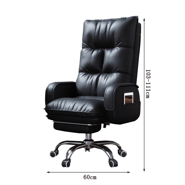 ワークチェア オフィスチェア エグゼクティブチェア PUレザー生地 シリコンフィル 高密度ウレタンフォーム リクライニング機能 フットレスト 高級 BGY-C033  chickagu