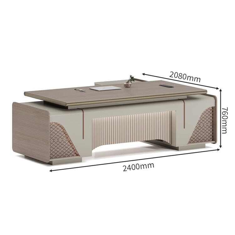 厚み 丸いエッジ ダイヤル錠 キャビネット 幕板 幅広 デスク エグゼクティブ 役員デスク LEDライト 穏やか 落ち着き 上質 カスタマイズ可能 LBZ-C096 chickagu