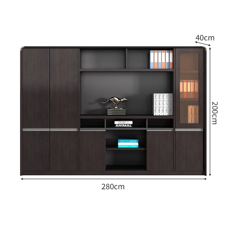 オフィス用 ワードローブ 扉付き オープン式 キャビネット 収納 収納キャビネット 収納棚 エコ板材 丈夫 耐久性 機能的 CWG-C083 CHICKAGU