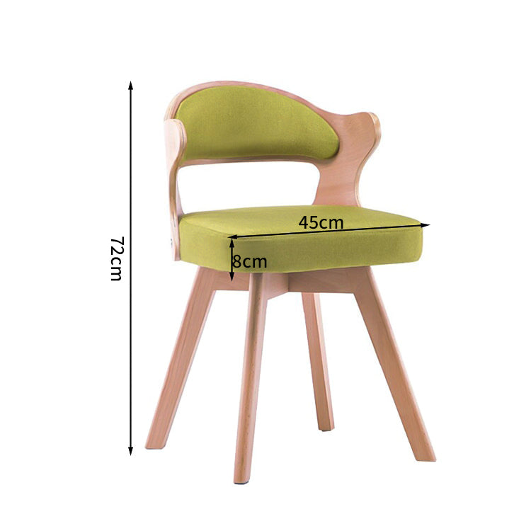 コットンリネン生地 天然木脚 八の字構造 U字型 フィット感 高反発ウレタン 弾力性 柔らか チェア 椅子 シンプル ナチュラル 穏やか JDZH-C036