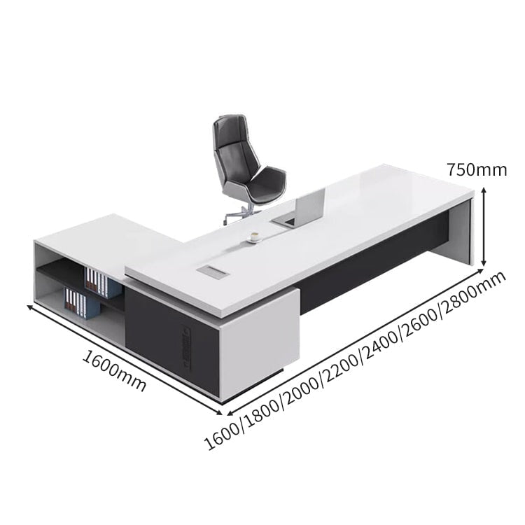 厚い天板 サイドキャビネット 大容量 幕板 安定性 配線ボックス デスク 執務デスク エグゼクティブ バイカラー 洗練 シンプル カスタマイズ可能 LBZ-C004 chickagu