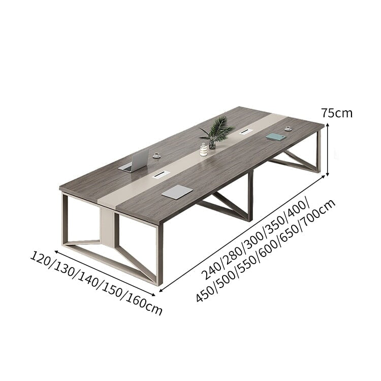 配線ボックス 幅広い スチール コンセント増設 エコ板材 テーブル 会議テーブル ミーティング シンプル 簡素 穏やか 落ち着き 安定性 HYZ-C024 chickagu