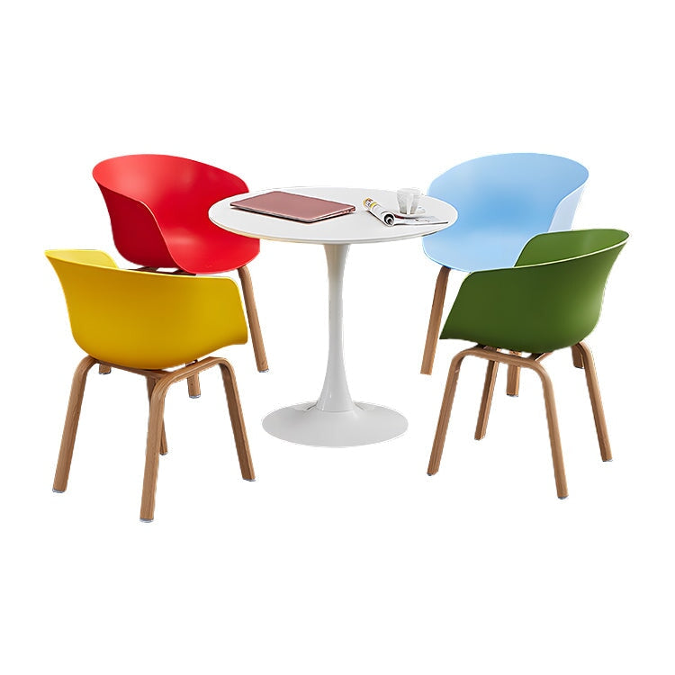 応接セット テーブル 椅子 応接用 センターテーブル チェア 物置台 PVC 一体成型 シンプル 耐久性 滑り止めプラパート 丸いフォルム カラフル JDZH-C034 chickagu
