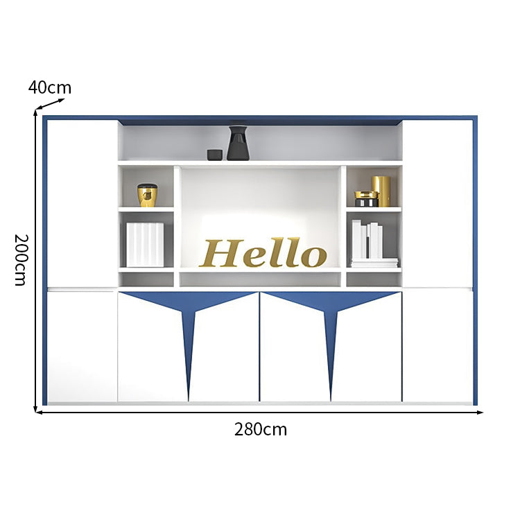 大容量 分類収納 多目的 鏡面仕上げ 焼付塗装 エコ板材 収納キャビネット キャビネット 収納 洗練 おしゃれ 上質 カスタマイズ可能 CWG-C081