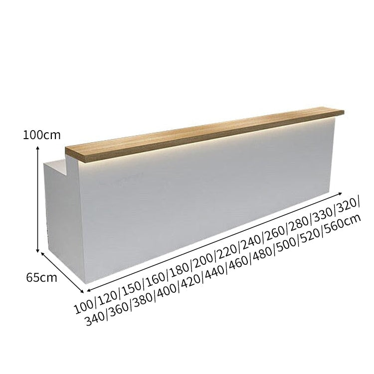 L型 LEDライト付き 大容量収納 引き出し付き 受付カウンター バーカウンター 受付台 カウンターテーブル グレー カスタマイズ可能 JDT-C027