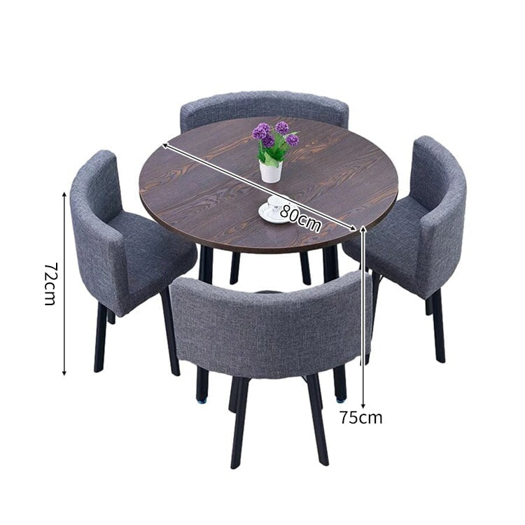 スチールフレーム 高耐荷重 安定性 R仕上げ コットンリネン 通気性 テーブル チェア セット 応接用 シンプル 簡素 カスタマイズ可能 JDZH-A408 chickagu