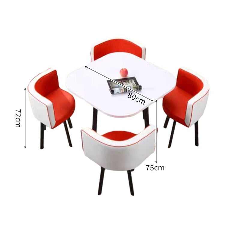 スチールフレーム 高耐荷重 安定性 R仕上げ コットンリネン 通気性 テーブル チェア セット 応接用 シンプル 簡素 カスタマイズ可能 JDZH-A408 chickagu