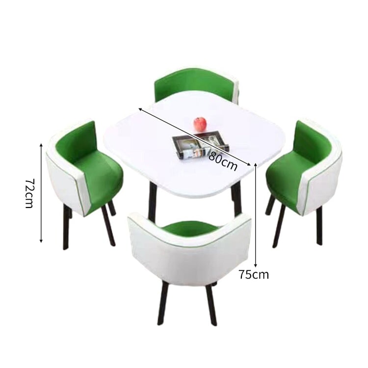 スチールフレーム 高耐荷重 安定性 R仕上げ コットンリネン 通気性 テーブル チェア セット 応接用 シンプル 簡素 カスタマイズ可能 JDZH-A408 chickagu