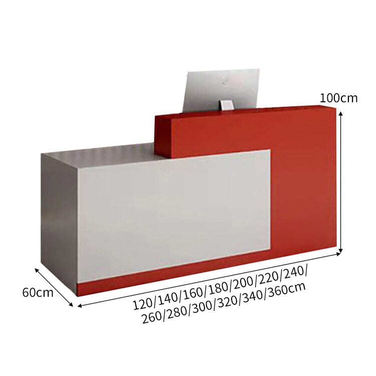 大容量収納 店舗用 受付カウンター カウンタテーブル 受付台 オフィス受付 エントランス受付 ホワイト カスタマイズ可能 JDT-C024 CHICKAGU