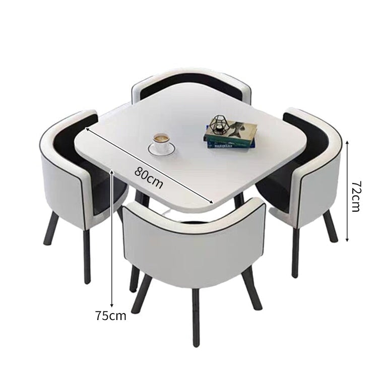 スチールフレーム 高耐荷重 安定性 R仕上げ コットンリネン 通気性 テーブル チェア セット 応接用 シンプル 簡素 カスタマイズ可能 JDZH-A408 chickagu