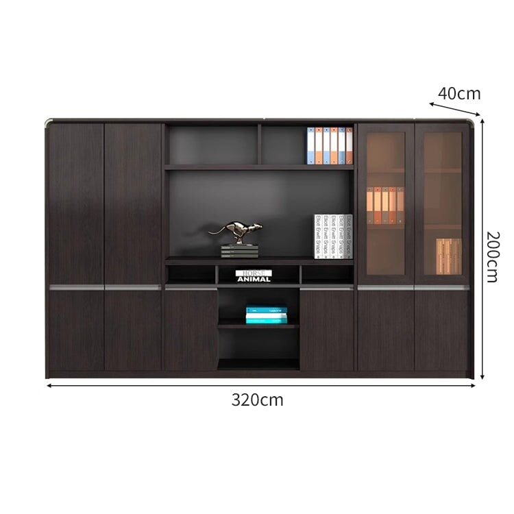 オフィス用 ワードローブ 扉付き オープン式 キャビネット 収納 収納キャビネット 収納棚 エコ板材 丈夫 耐久性 機能的 CWG-C083 CHICKAGU