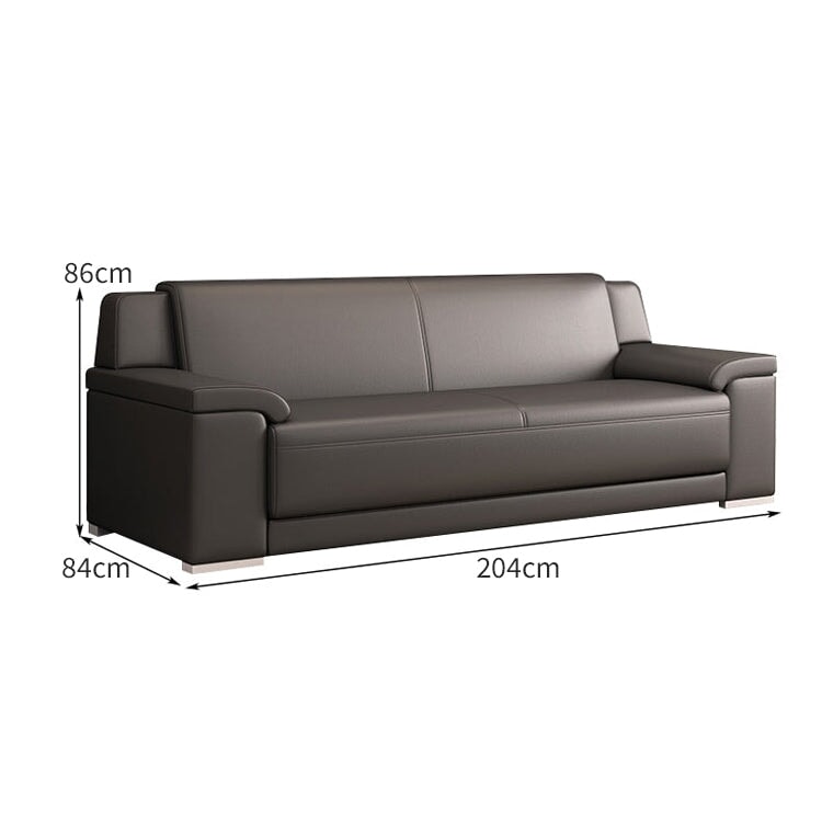 高級革 光沢感 肉厚クッション 弾力性 高反発ウレタン 人間工学 天然木枠組み ソファ 応接ソファ 応接用 フィット感 快適 重厚感 ブラック カスタマイズ可能 JDSF-C025 chickagu