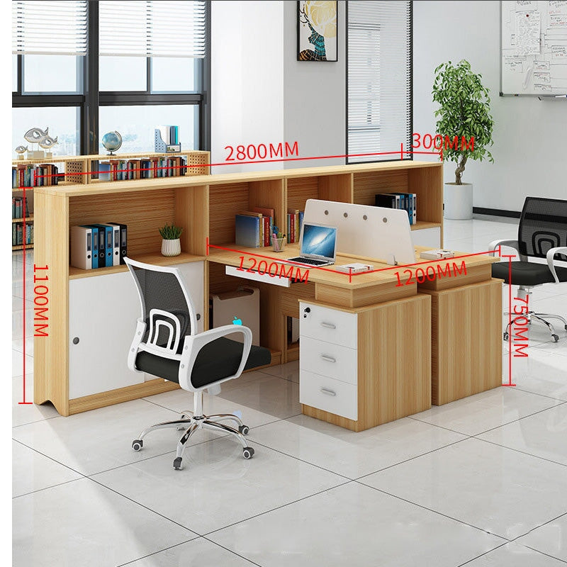 デスク L字デスク オフィスデスク PCデスク 木目調 配線ボックス付き オープン収納 仕切りパネル付き PC収納 サイトキャビネット付き 組み合わせ自由 シンプルモダン ナチュラル ホワイト BGZ-013