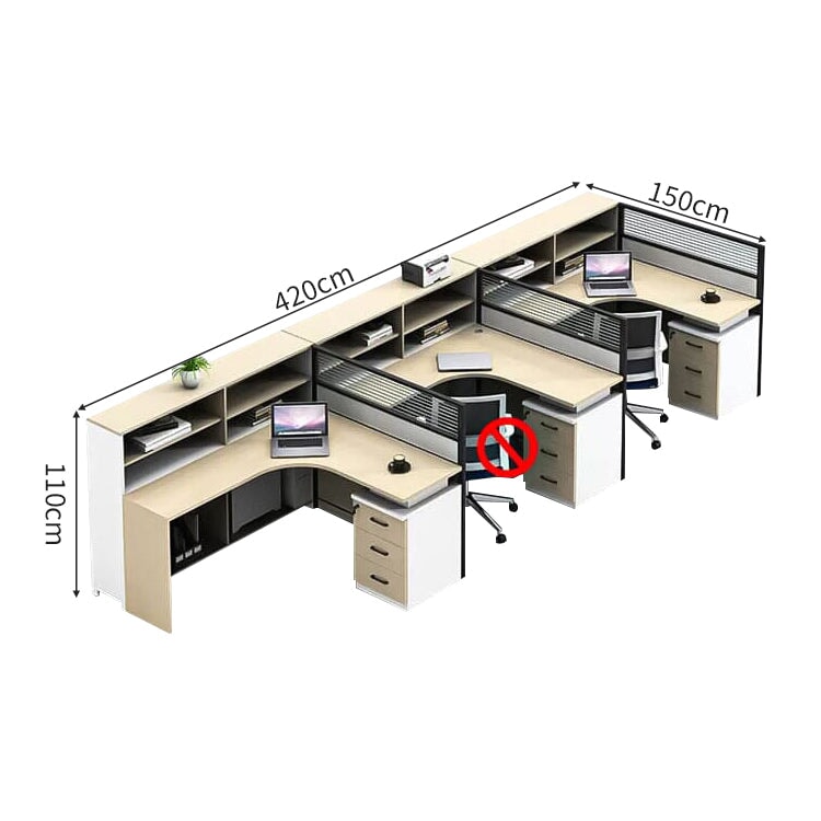収納棚 キャビネット 防音パーティション エコ板材 L字型 デスク オフィスデスク ワークデスク 実用 機能的 洗練 カスタマイズ可能 BGZ-C030 chickagu
