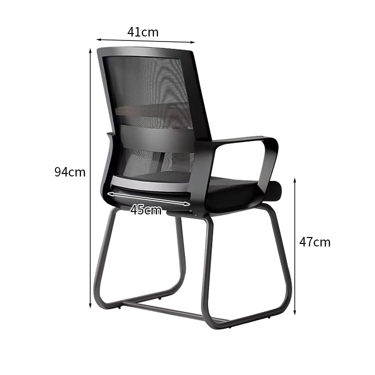 人間工学 フィット感 ループ脚 安定性 耐荷重 高密度ウレタン 柔らか オフィスチュエア チェア 椅子 シンプル ミニマル ホワイト ブラック BGY-K-042