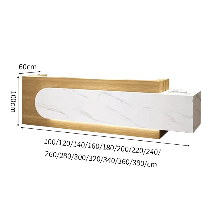 上部天板 分類収納 大容量 ステンレス鋼 光沢感 木材 バイカラー 受付カウンター カウンター レジ台 おしゃれ モダン 洗練 カスタマイズ可能 JDT-C053