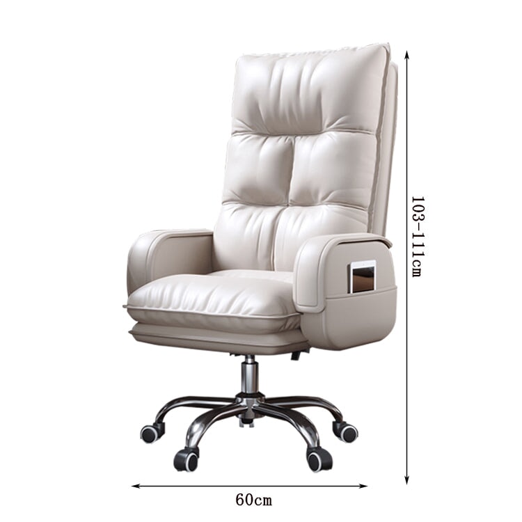ワークチェア オフィスチェア エグゼクティブチェア PUレザー生地 シリコンフィル 高密度ウレタンフォーム リクライニング機能 フットレスト 高級 BGY-C033  chickagu