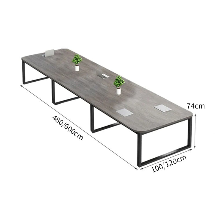 会議テーブル 会議用 ミーティング テーブル 会議室 エコ板材 厚い天板 ゆとり 配線ボックス 炭素鋼フレーム ロック アジャスター 簡素 落ち着き シンプル chickagu