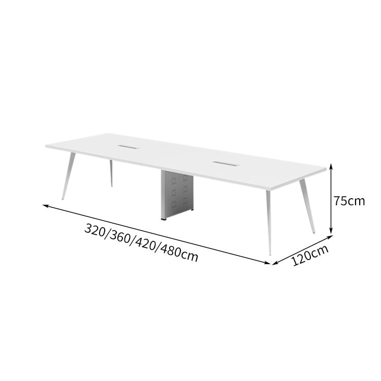 幅広 ゆとり 配線穴 スチールフレーム 八の字構造 エコ板材 厚み 会議テーブル テーブル ミーティング シンプル 洗練 カスタマイズ可能 HYZ-C070