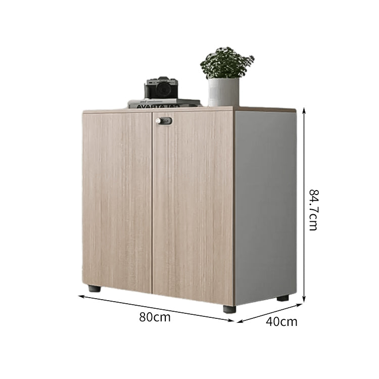 オープン収納 扉付き収納 エコ板材 三桁ダイヤル錠 アジャスター 収納棚 キャビネット 収納キャビネット 木目調 実用 カスタマイズ可能 CWG-C071