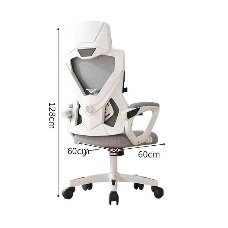 メッシュ生地 調整可能 フットレスト付き ワークチェア チェア パソコンチェア オフィスチェア 人間工学 エルゴノミクスデザイン シンプル グレー BGY-C023 chickagu