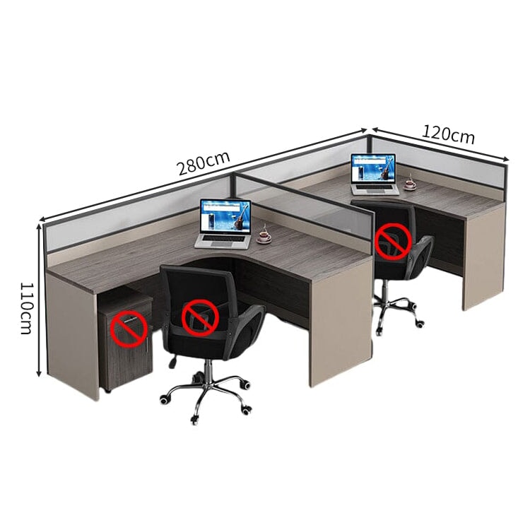 パーティション 厚い天板 L字型 チェスト 移動可能 錠付き引き出し デスク オフィスデスク 事務所用 木目調 落ち着き 洗練 カスタマイズ可能 BGZ-C040 chickagu