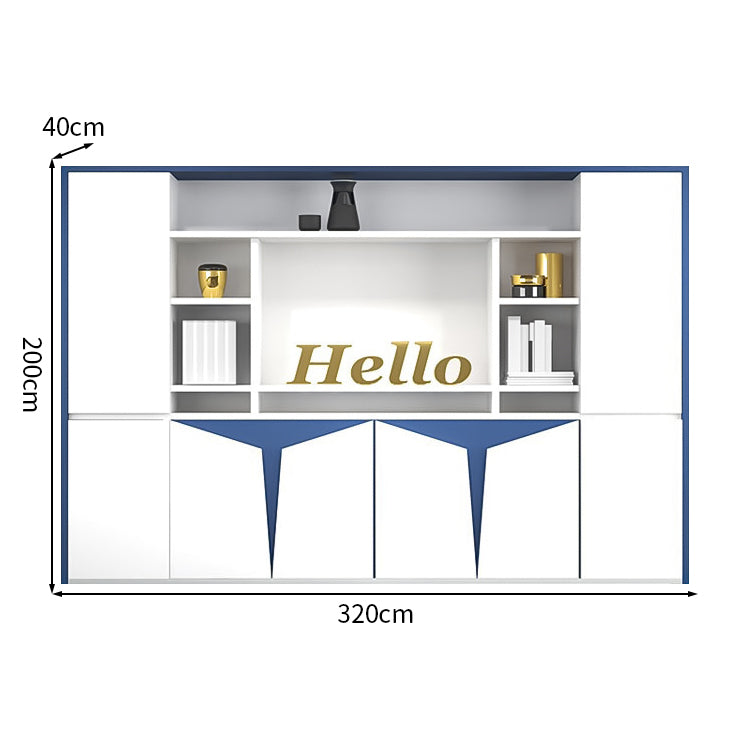 大容量 分類収納 多目的 鏡面仕上げ 焼付塗装 エコ板材 収納キャビネット キャビネット 収納 洗練 おしゃれ 上質 カスタマイズ可能 CWG-C081