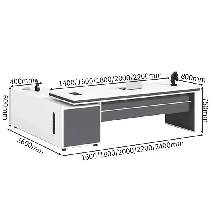 配線ボックス 通気孔 キャビネット 大容量 幕板 幅広 分厚い天板 デスク 役員デスク ワークデスク バイカラー 洗練 機能的 使い勝手 カスタマイズ可能 LBZ-C099 chickagu