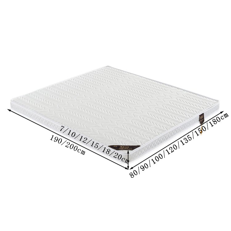 マットレス 寝具 キングサイズ 二人用 チャック付き 取り外し ラテックス ココナッツパーム 柔らかめ 硬め カシミヤ ニット織り生地 上質 快適 CD-C026 CHICKAGU