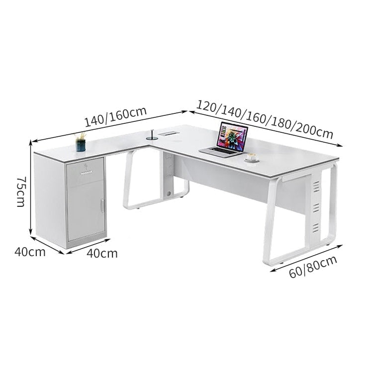 配線ボックス 幕板 金属フレーム 安定性 ゆとり キャビネット 錠付き デスク 役員デスク エグゼクティブ シンプル 洗練 モダン カスタマイズ可能 LBZ-C092 chickagu