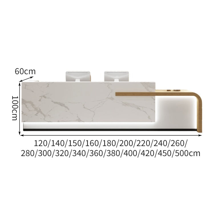 受付 カウンター 受付台 受付カウンター エントランス 多重加工 耐久性 logo LED ハイカウンター 収納 大容量 引き出し 機能的 モダン カスタマイズ可能 CHICKAGU